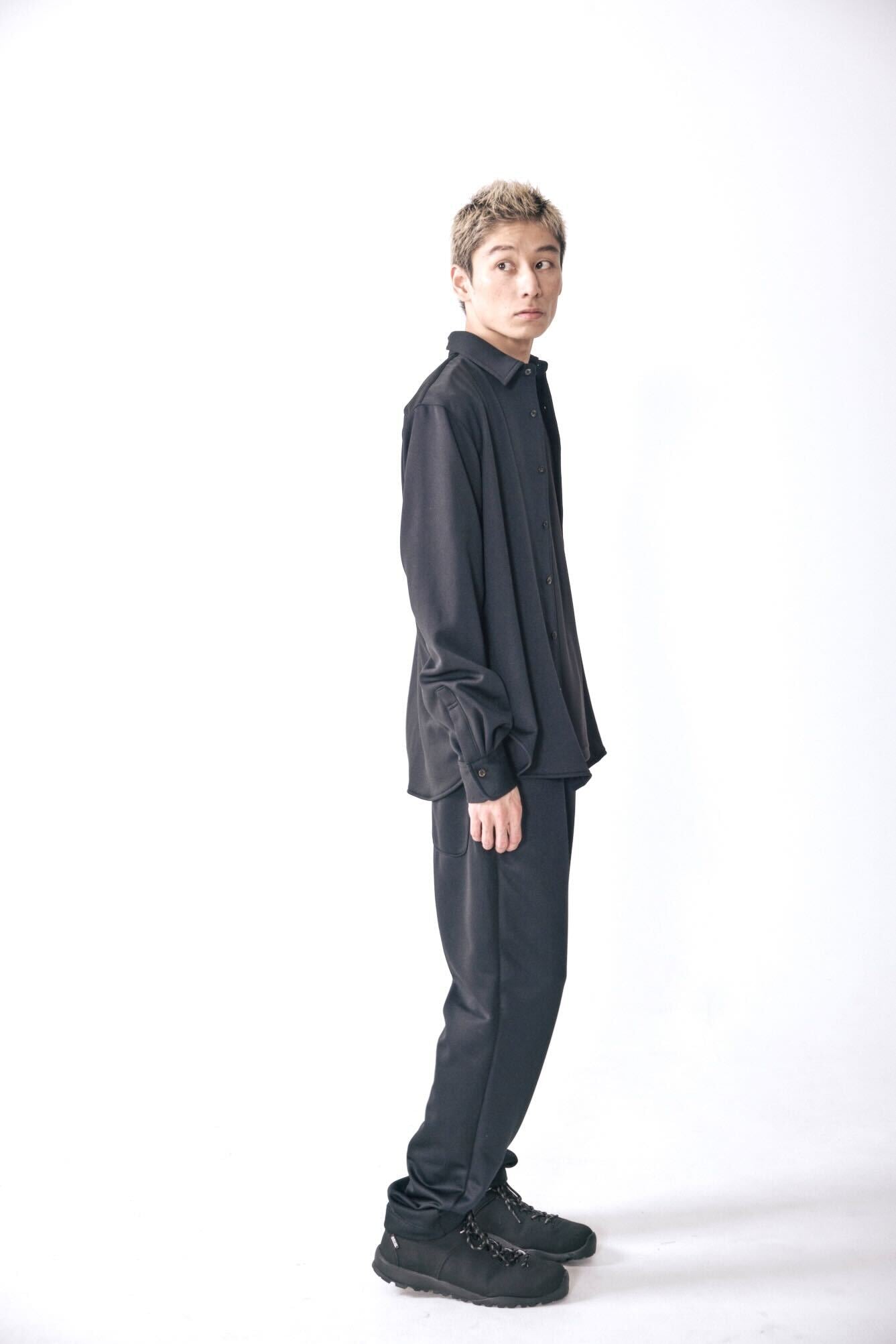 0-0 Officerシャツ c/#BLACK