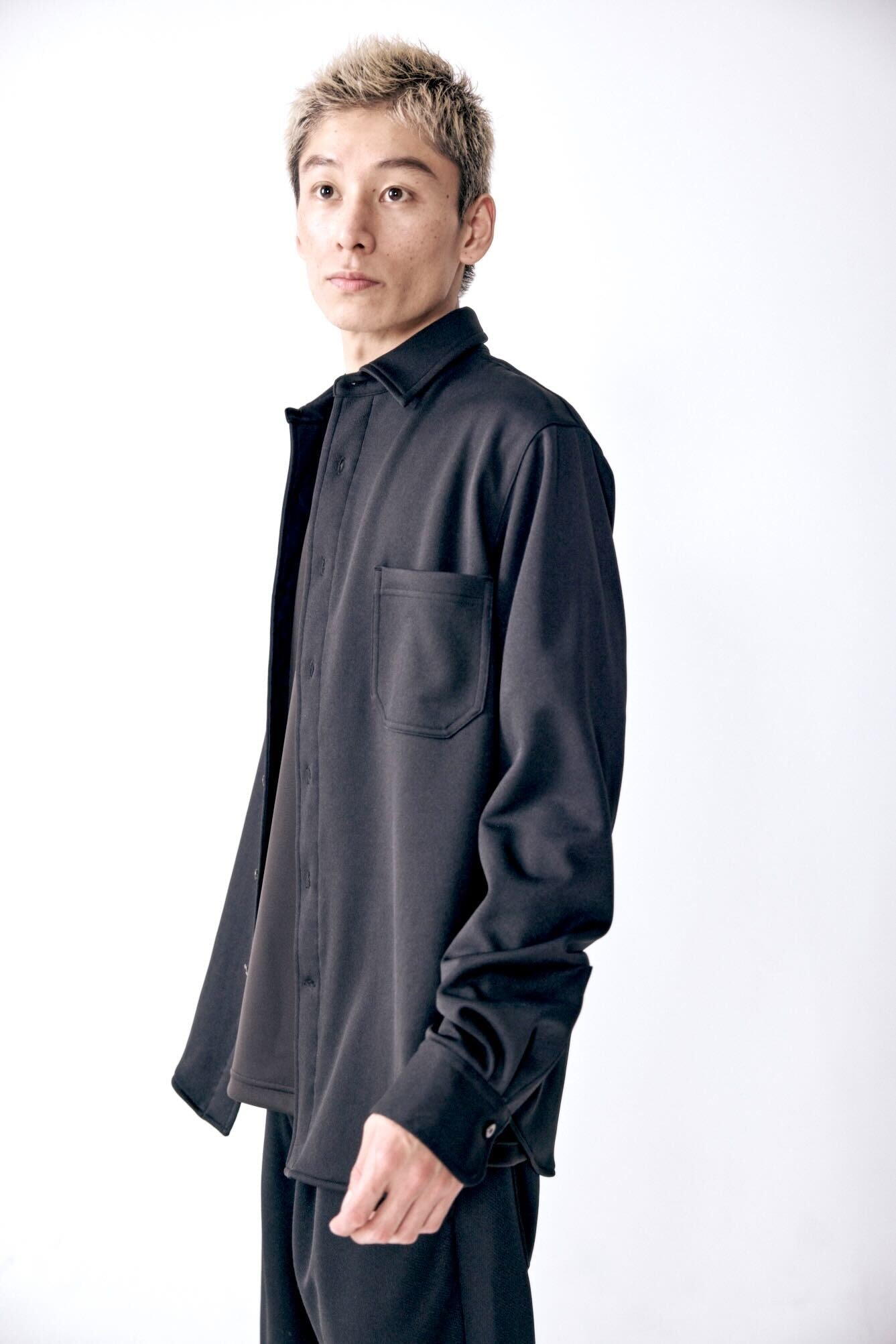 0-0 Officerシャツ c/#BLACK
