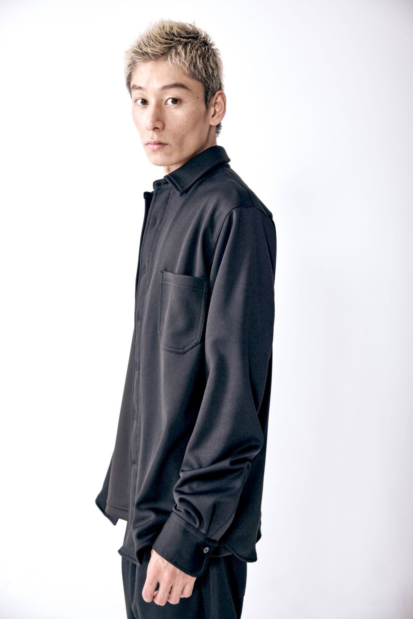 0-0 Officerシャツ c/#BLACK