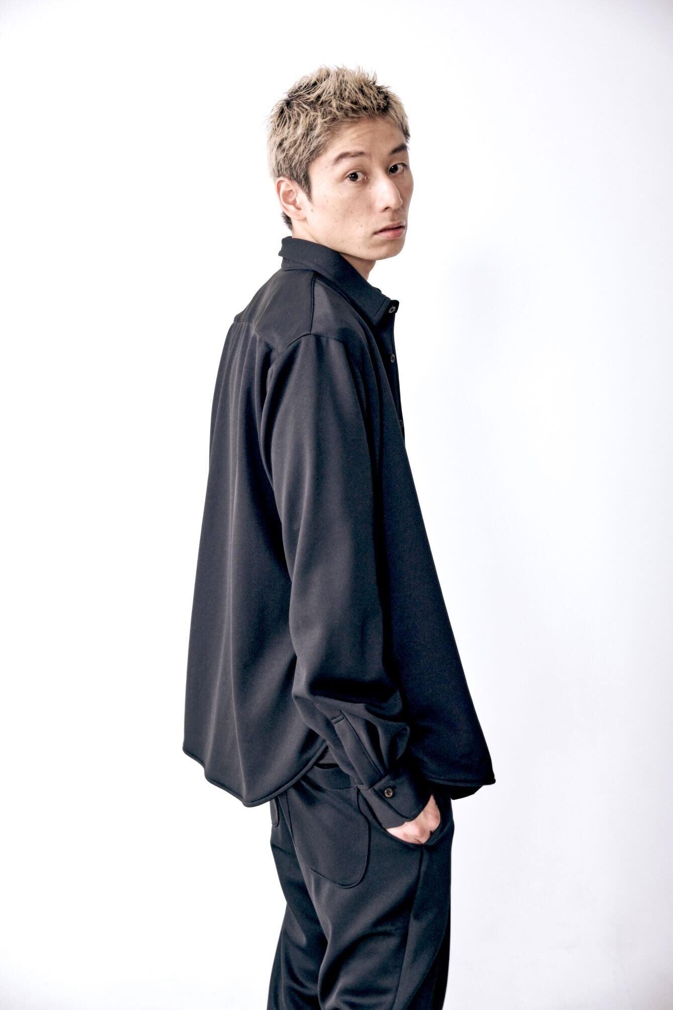 0-0 Officerシャツ c/#BLACK