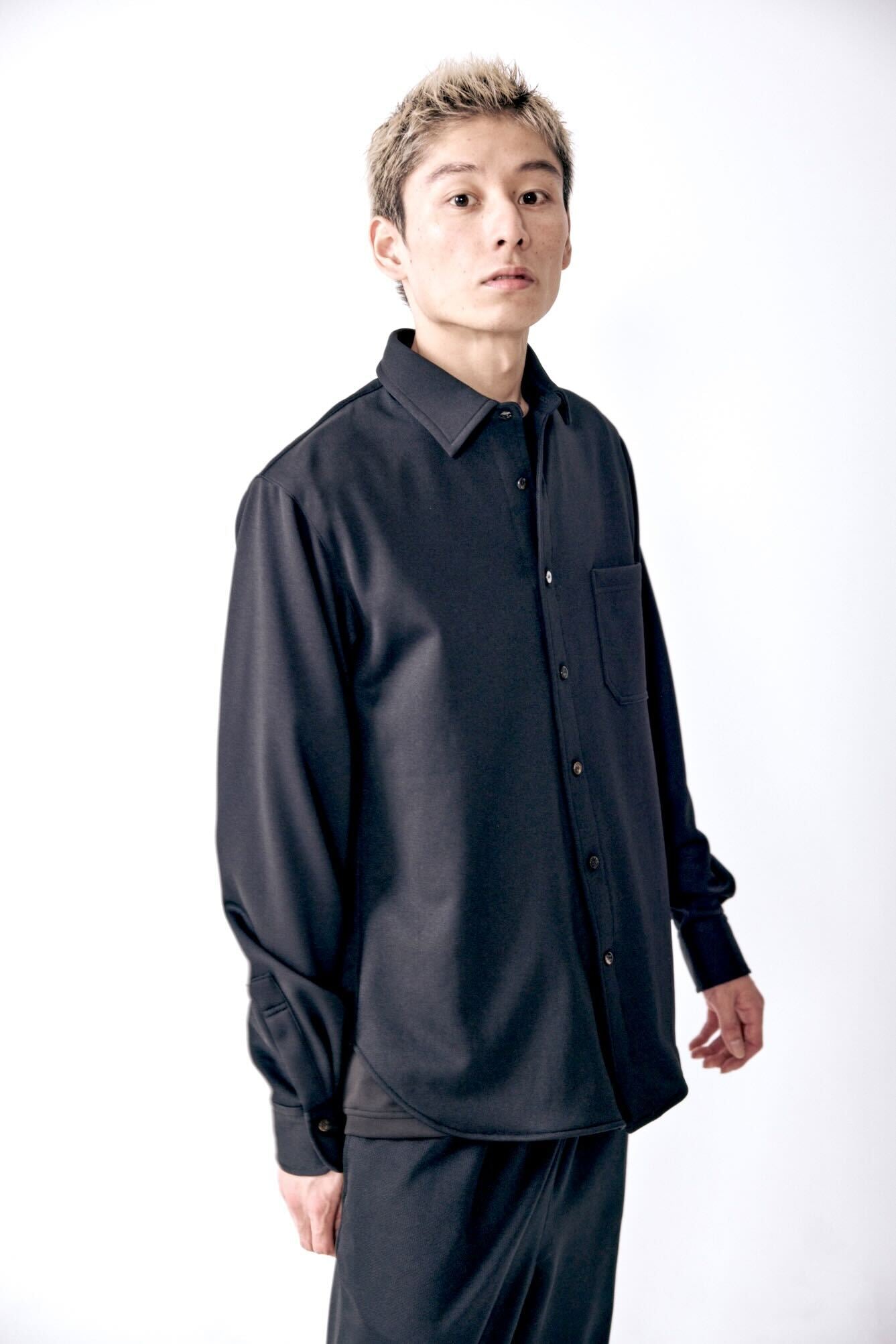 0-0 Officerシャツ c/#BLACK