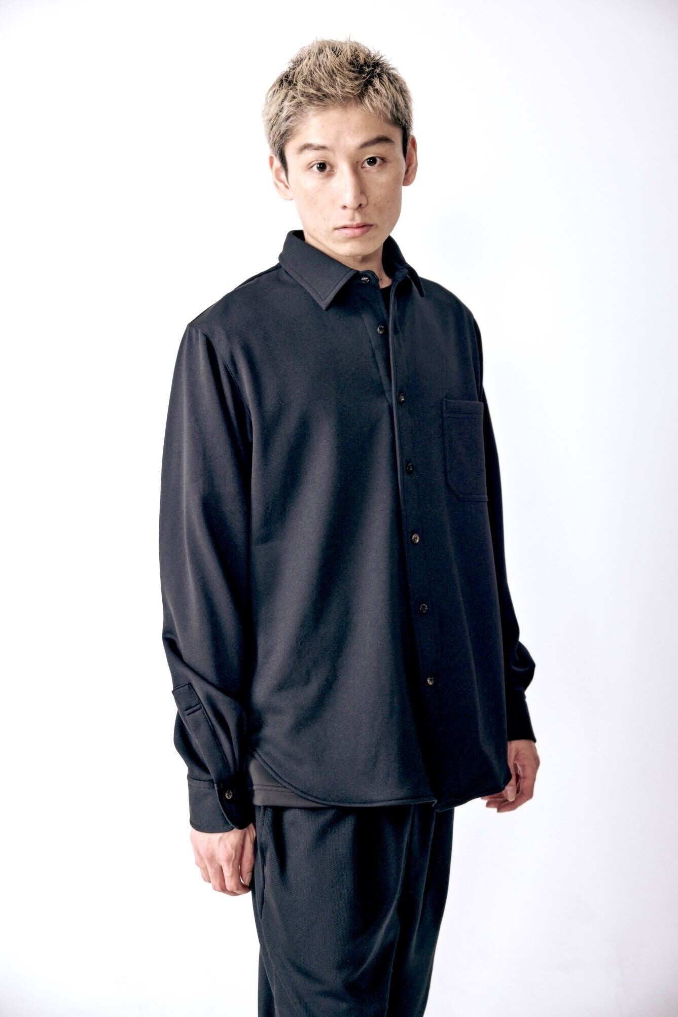 0-0 Officerシャツ c/#BLACK