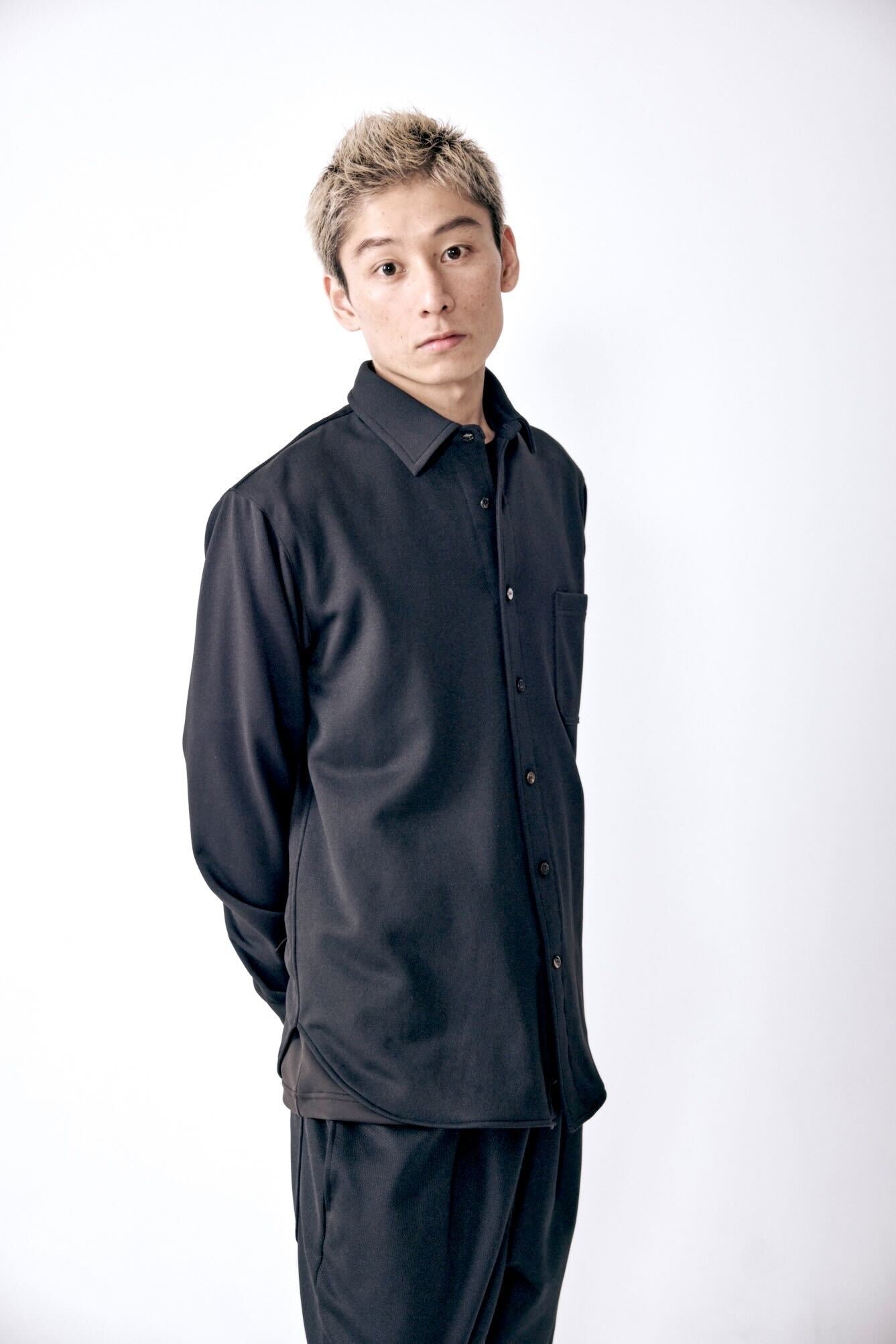 0-0 Officerシャツ c/#BLACK
