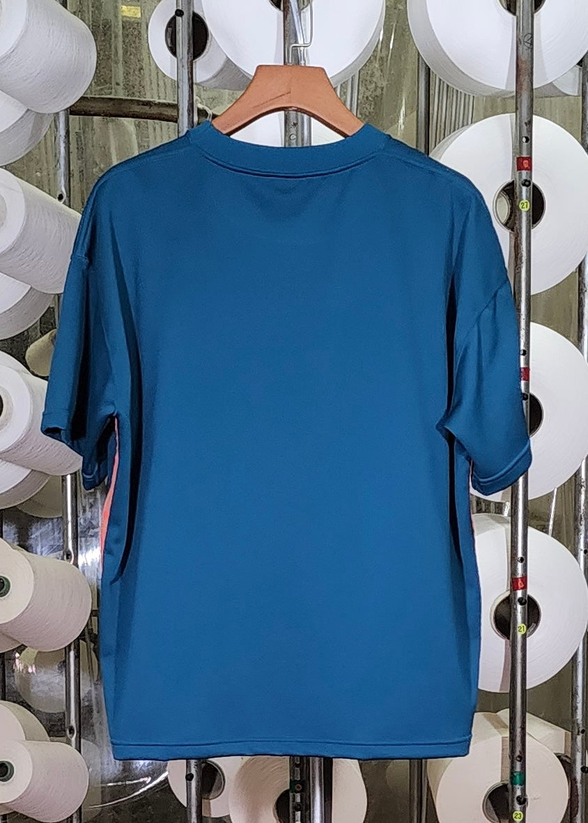 4 SideZIP-Tシャツ c/#ブルーグリーン