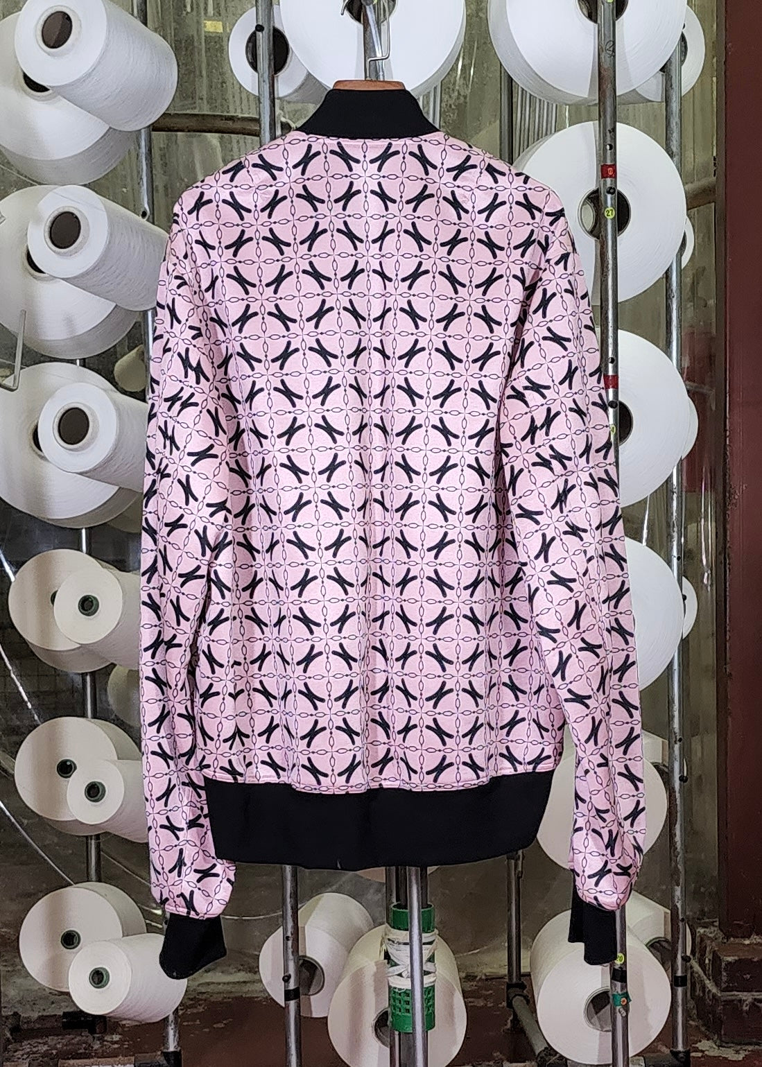 5 MA-1フライトジャケット c/#モノグラムピンク << sold out >>