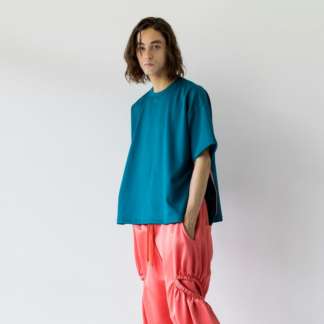 4 SideZIP-Tシャツ c/#ブルーグリーン