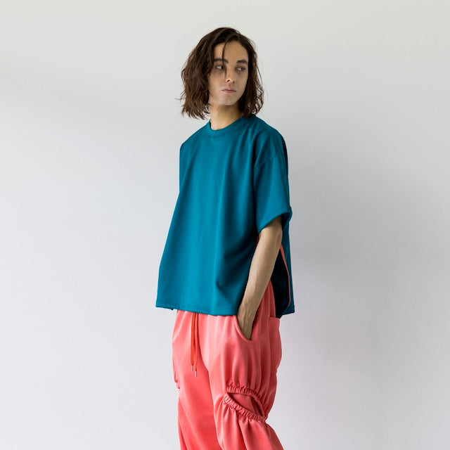4 SideZIP-Tシャツ c/#ブルーグリーン