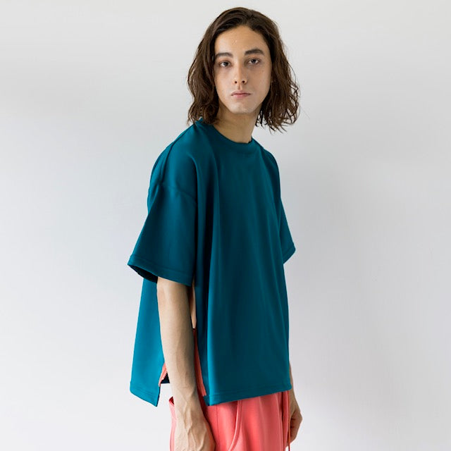 4 SideZIP-Tシャツ c/#ブルーグリーン